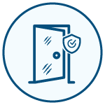 Scratch-resistant, transparent polycarbonate doors