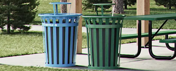 Trash Cans & Recycling Bins